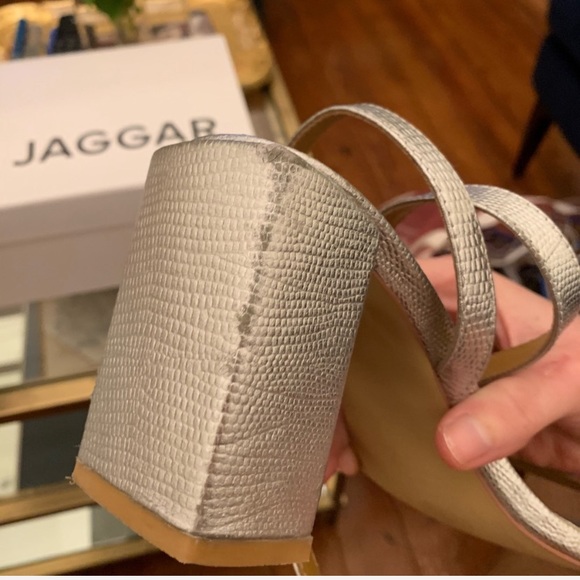 JAGGAR The Label Essential Lizard Metallic Heels - Picture 8 of 8